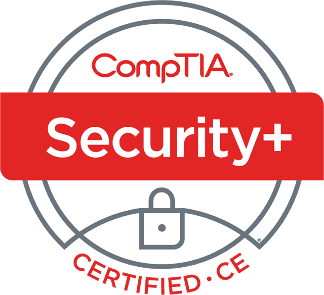 CompTIA Security+ credential badge