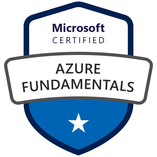 Microsoft Certified: Azure Fundamentals credential badge